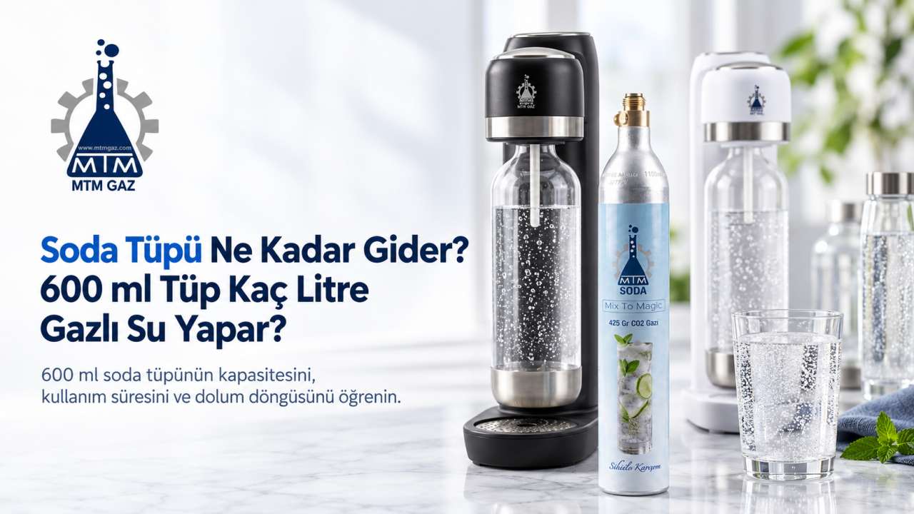 Soda Tüpü Ne Kadar Gider? 600 ml Tüp Kaç Litre Gazlı Su Yapar?