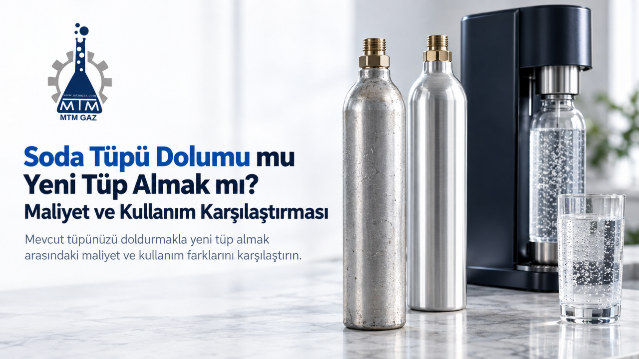 Soda Tüpü Dolumu mu Yeni Tüp Almak mı? Maliyet ve Kullanım Karşılaştırması