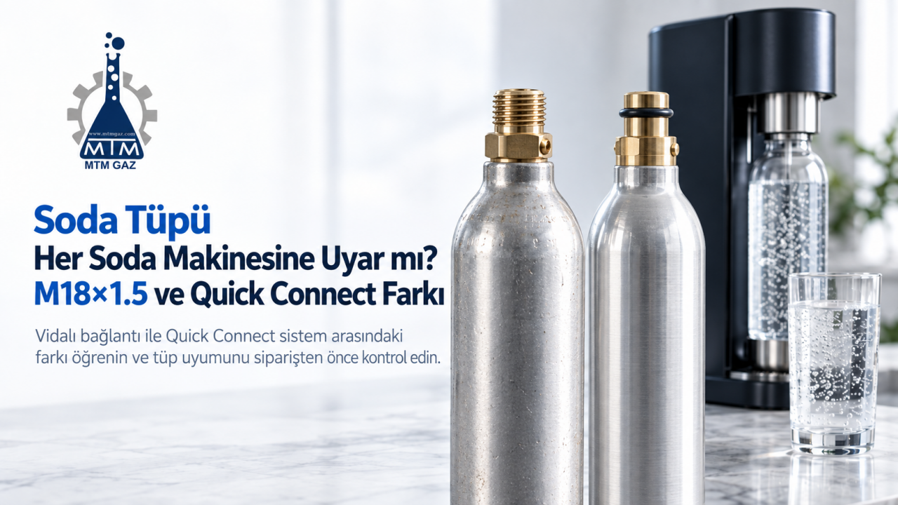 Soda Tüpü Her Soda Makinesine Uyar mı? M18×1.5 ve Quick Connect Farkı