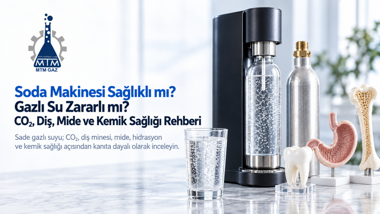 Soda Makinesi Sağlıklı mı? Gazlı Su Zararlı mı? CO₂, Diş, Mide ve Kemik Sağlığı Rehberi