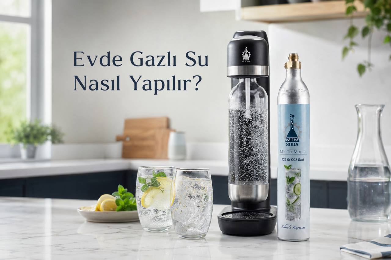 Evde Gazlı Su Nasıl Yapılır? Şişe Taşımadan Gazlı Su Rehberi