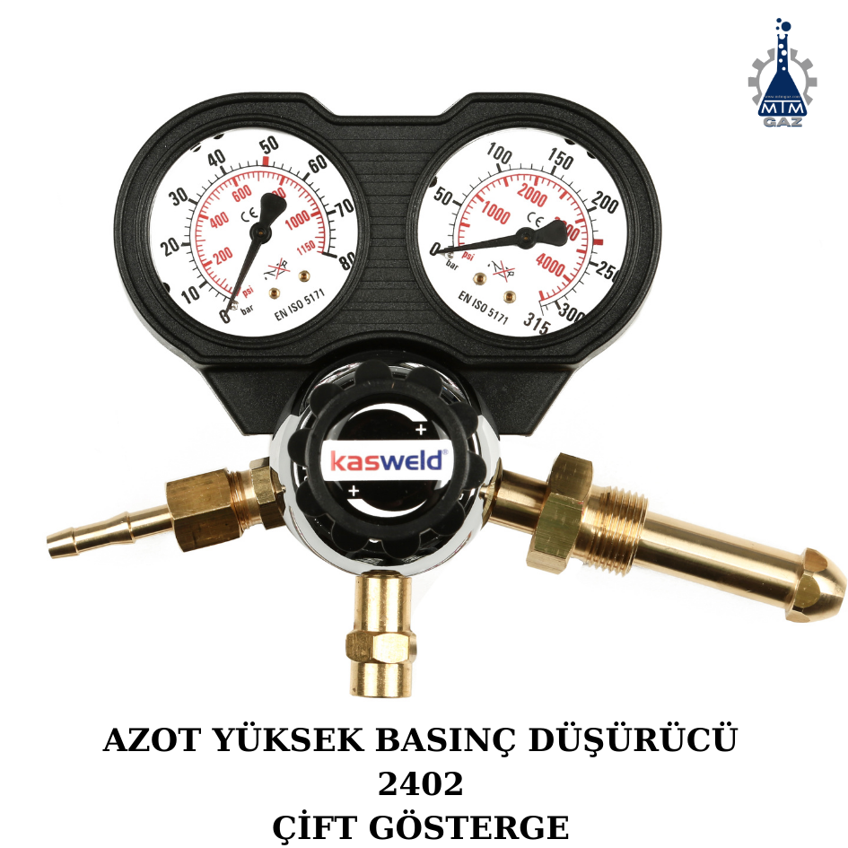 AZOT YÜKSEK BASINÇ DÜŞÜRÜCÜ 2402 ÇİFT GÖSTERGE