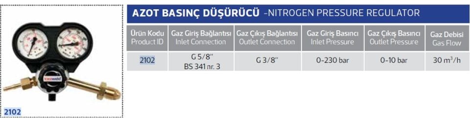 AZOT REGÜLATÖRÜ 2102