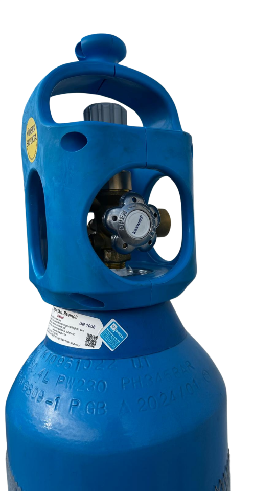 REGÜLATÖRLÜ 50 LT YÜKSEK SAFLIKTA ARGON TÜP